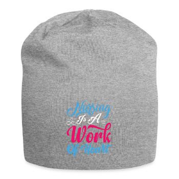 Arzthelferin Krankenpflegerin Arztpraxis Nadel - Jersey-Beanie - Grau meliert - Vorne