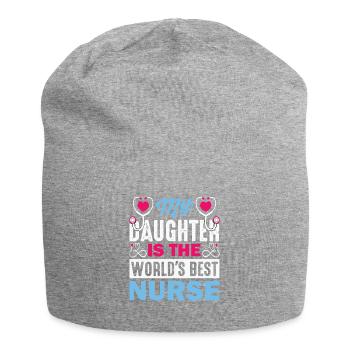 Arzthelferin Krankenpflegerin Arztpraxis Tochter - Jersey-Beanie - Grau meliert - Vorne