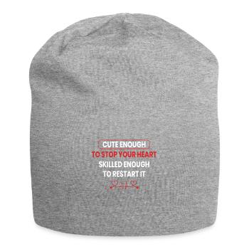 essen Anästhesist wiederholen schlaflabor - Jersey-Beanie - Grau meliert - Vorne