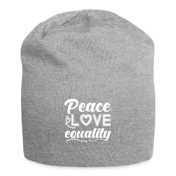 Paix Paix Amour Paix Mondiale Paix - Bonnet en jersey - gris chiné - Devant