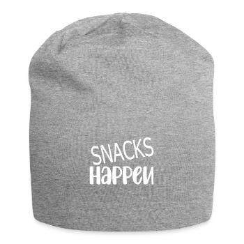 Snack Abendessen Speise Hungrig Naschen Essen - Jersey-Beanie - Grau meliert - Vorne