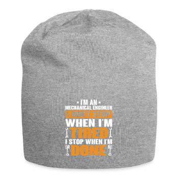 Mechanical Engineer Mechanical Engineer Profession - Jersey Beanie - heather grey - Front