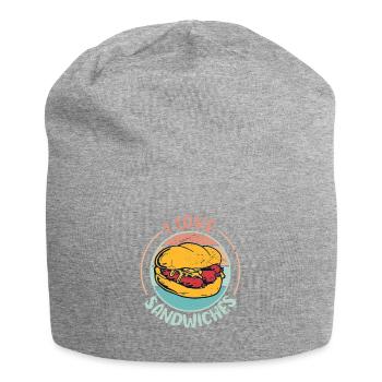 Sandwiches Sandwich Lover Sandwiches Cadeau - Bonnet en jersey - gris chiné - Devant