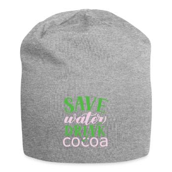 Je suis un buveur de chocolat chaud Choco Drink - Bonnet en jersey - gris chiné - Devant