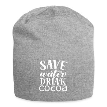 Je suis un buveur de chocolat chaud Choco Drink - Bonnet en jersey - gris chiné - Devant