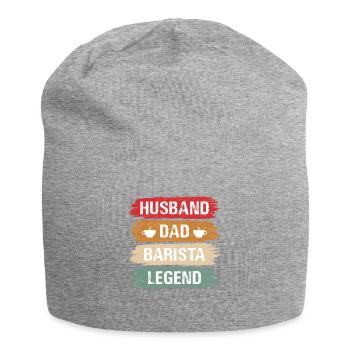 Bartender Barman Barista Gift Father Papa Dad - Jersey Beanie - heather grey - Front
