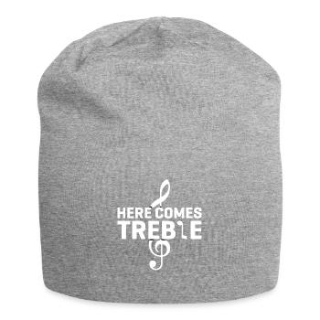 Vinyl Musiker Retro Musik Vinyl Vintage Musizieren - Jersey-Beanie - Grau meliert - Vorne