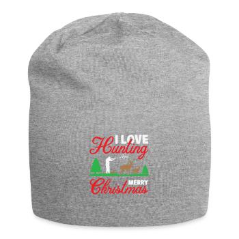 Chasseur d’arbres de Noël Chasseur de Noël Cadeau de Noël - Bonnet en jersey - gris chiné - Devant