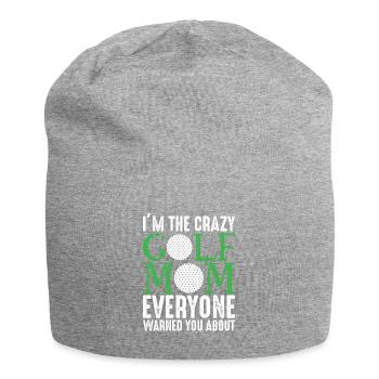 Golfspieler Golfer Golfschläger Golfen Golf Mutter - Jersey-Beanie - Grau meliert - Vorne