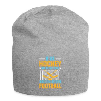 Ice Hockey Club Team Sport Gift - Jersey Beanie - heather grey - Front