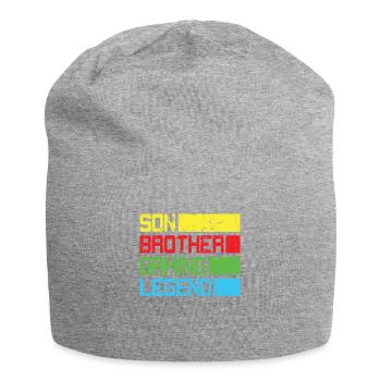 Son frère Gamer Légende Jeu Jeu vidéo Gamer - Bonnet en jersey - gris chiné - Devant