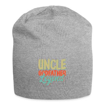 Godfather Godchild Gift Godfather Godfather Uncle - Jersey Beanie - heather grey - Front