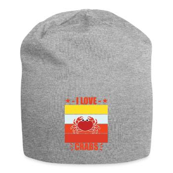 Crab - crustacean - Jersey Beanie - heather grey - Front