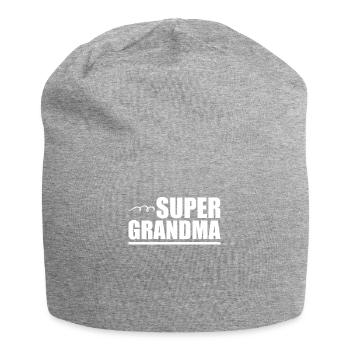 Grandma Pensioner Grandma Grandson Granddaughter Grandma - Jersey Beanie - heather grey - Front