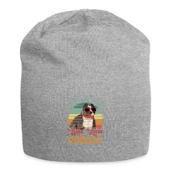 Pitbull Femme Chien de Combat Chien Chères Filles - Bonnet en jersey - gris chiné - Devant