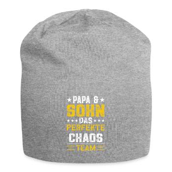Papa und Söhne Sohn Vater Sohn - Jersey-Beanie - Grau meliert - Vorne