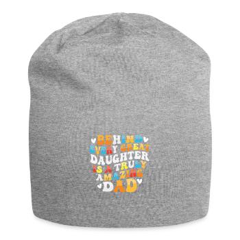 Père Fille Partenaire Look Vêtements Relation Papa - Bonnet en jersey - gris chiné - Devant
