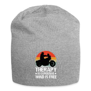 Biker Motorradfahrer Motorradfahren Biken - Jersey-Beanie - Grau meliert - Vorne