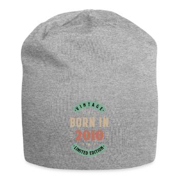 2010 - Année de construction 2010 - Millésime 2010 - Bonnet en jersey - gris chiné - Devant