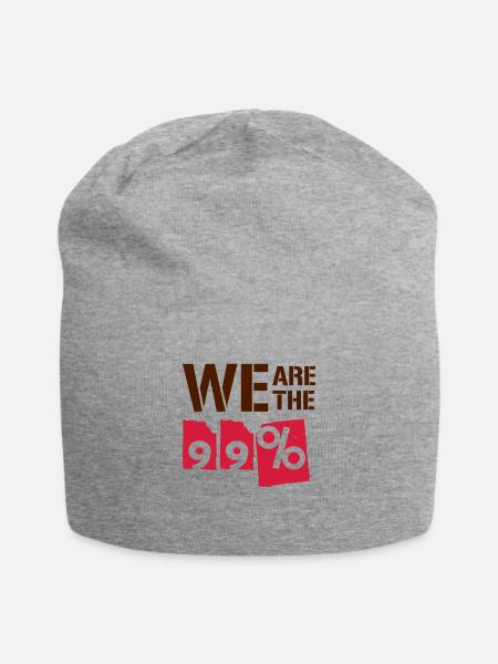 We are the 99 percent - Jersey-Beanie - Grau meliert