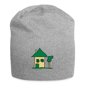 house - Jersey Beanie - heather grey - Front