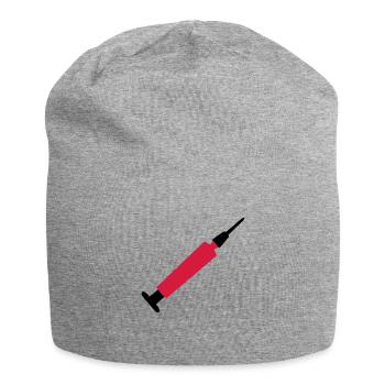 spritze - Jersey-Beanie - Grau meliert - Vorne