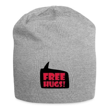 free hugs - Jersey-Beanie - Grau meliert - Vorne