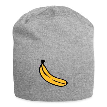 Banane - Jersey-Beanie - Grau meliert - Vorne