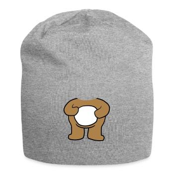 baer koerper ohne kopf stehender suesser kleiner t - Jersey-Beanie - Grau meliert - Vorne