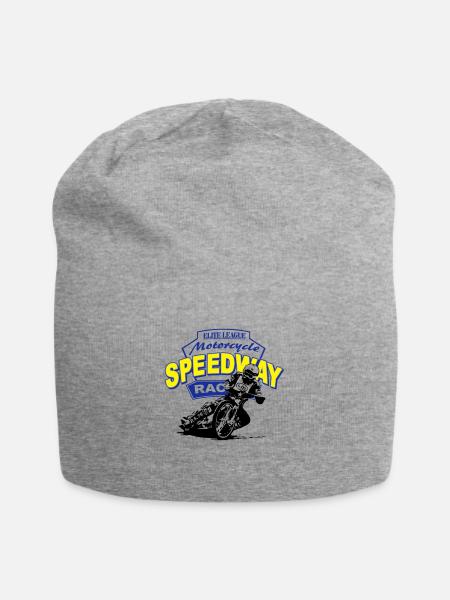Motorcycle Speedway Racing - Jersey Beanie - heather grey