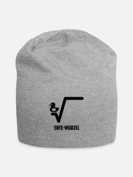 Ente Wurzel - Jersey-Beanie - Grau meliert