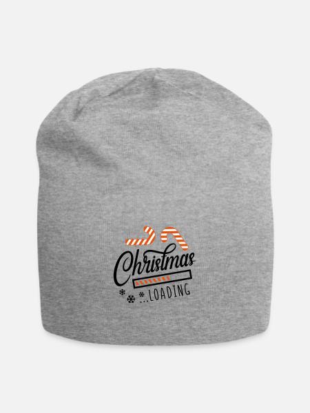 christmas loading - Jersey-Beanie - Grau meliert