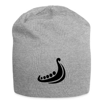 viking ship small - Jersey Beanie - heather grey - Front