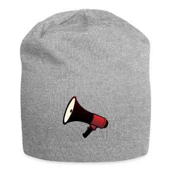 Lautsprecher-Lautsprecher-Lautsprecher megaphon - Jersey-Beanie - Grau meliert - Vorne