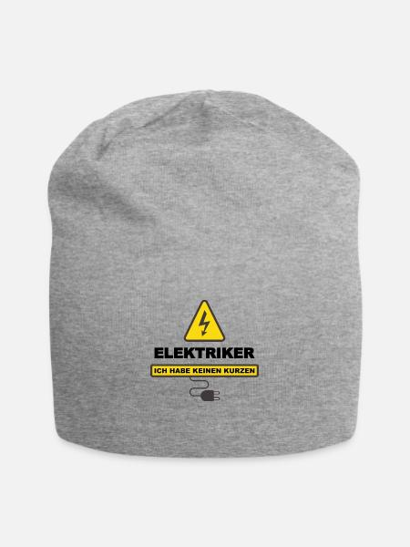 Elektriker - Jersey-Beanie - Grau meliert