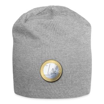 1 Euro Shirt - Jersey Beanie - heather grey - Front