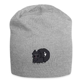 Niedlich Hund Schwarz Weiß - Jersey-Beanie - Grau meliert - Vorne