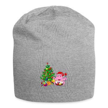 christmas advent christmas tree xmas christmas - Jersey Beanie - heather grey - Front