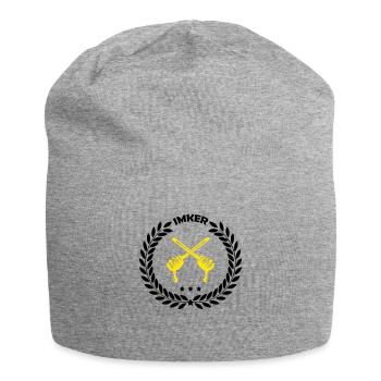 Beekeeper coat of arms - Jersey Beanie - heather grey - Front