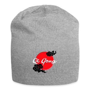 Qigong wolken - Jersey-Beanie - Grau meliert - Vorne