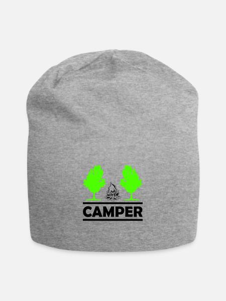 camper - Jersey-Beanie - Grau meliert