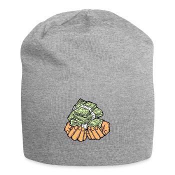 Big money flying to you for wealth and prosperity. - Jersey Beanie - heather grey - Front