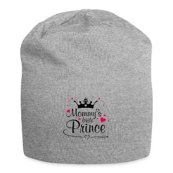 Mamas Prinz - Jersey-Beanie - Grau meliert - Vorne