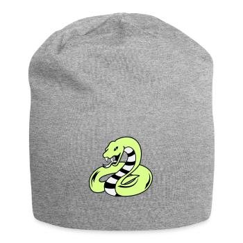 snake 02 - Jersey-Beanie - Grau meliert - Vorne