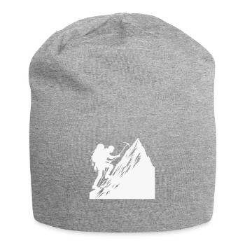 bergsteiger - Jersey-Beanie - Grau meliert - Vorne