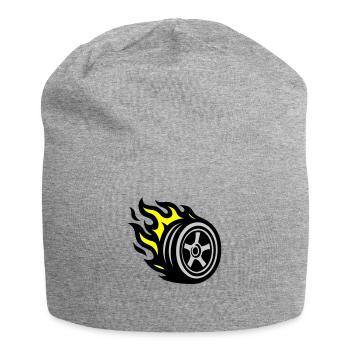 Reifen Flamme - Jersey-Beanie - Grau meliert - Vorne