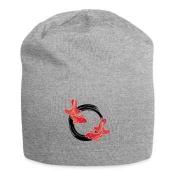 kingyo - Jersey-Beanie - Grau meliert - Vorne