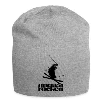 Flocken Rocken - Jersey-Beanie - Grau meliert - Vorne
