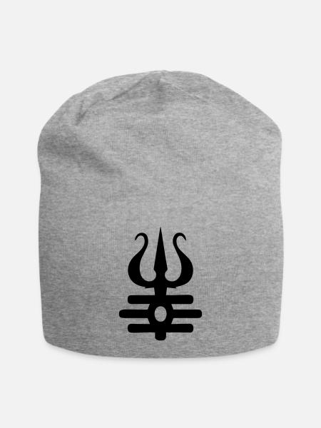 Shiva - Jersey-Beanie - Grau meliert