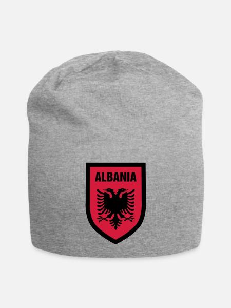 003 Albania - Jersey Beanie - heather grey